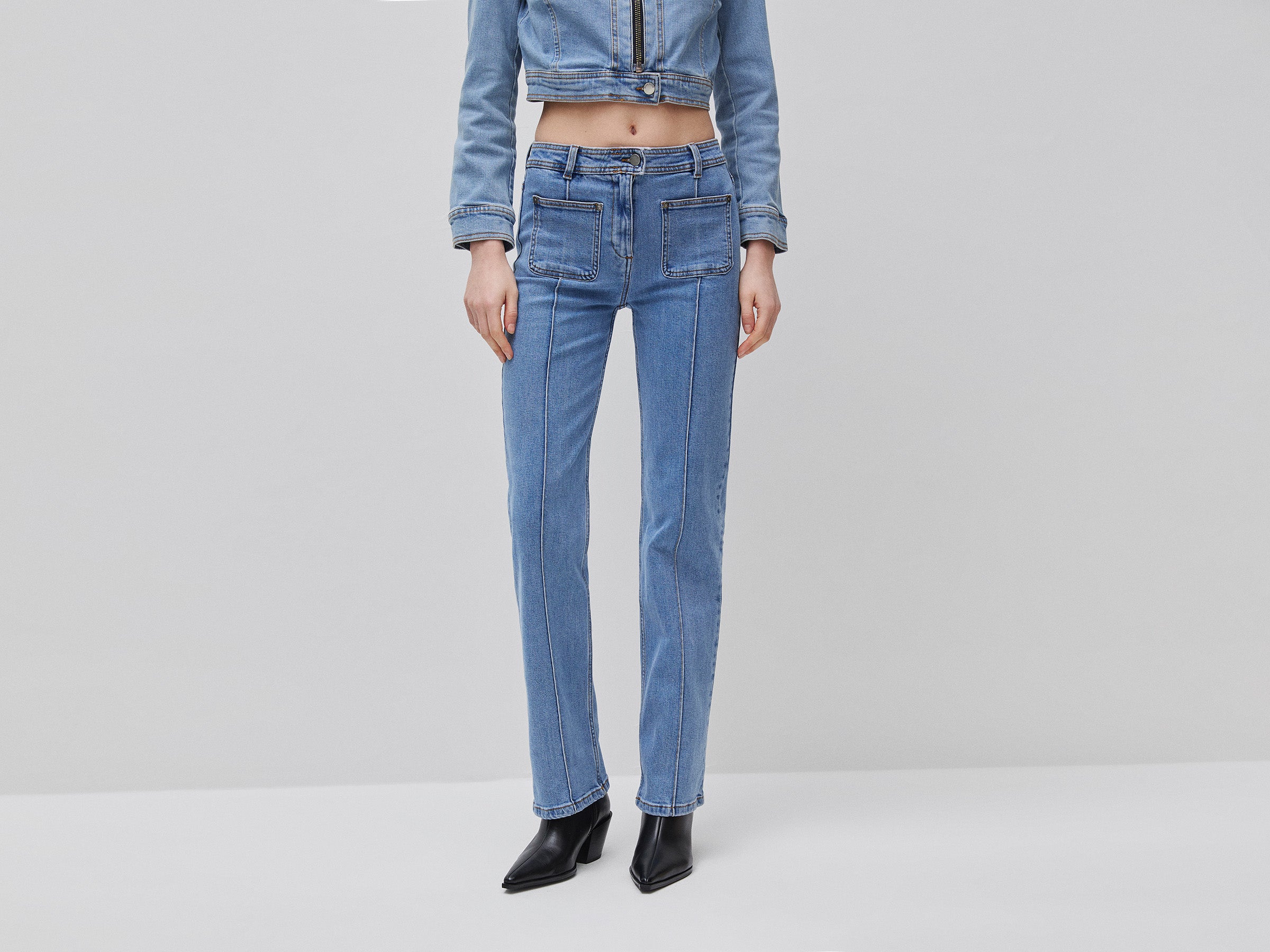 Jeans flare com nervura - ucb_image_F