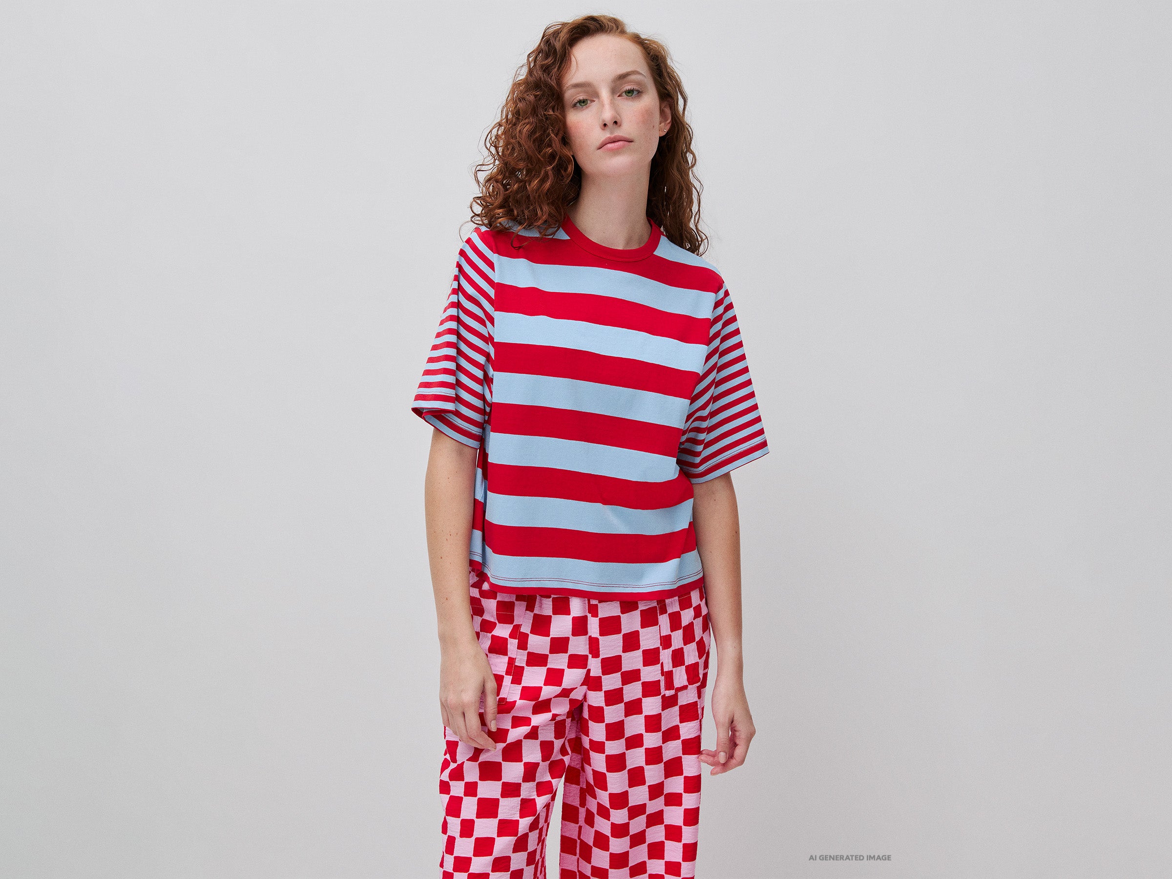 T-shirt às riscas over fit - ucb_image_F