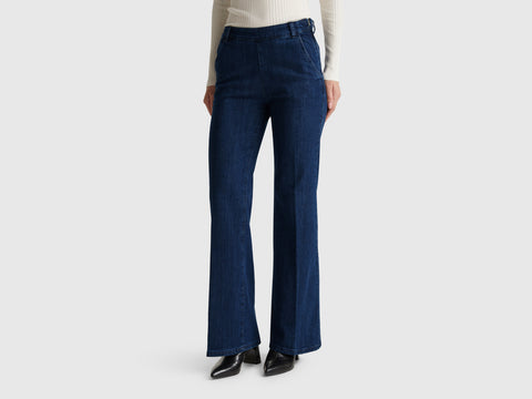 Jeans flare com fecho de correr - ucb_image_F