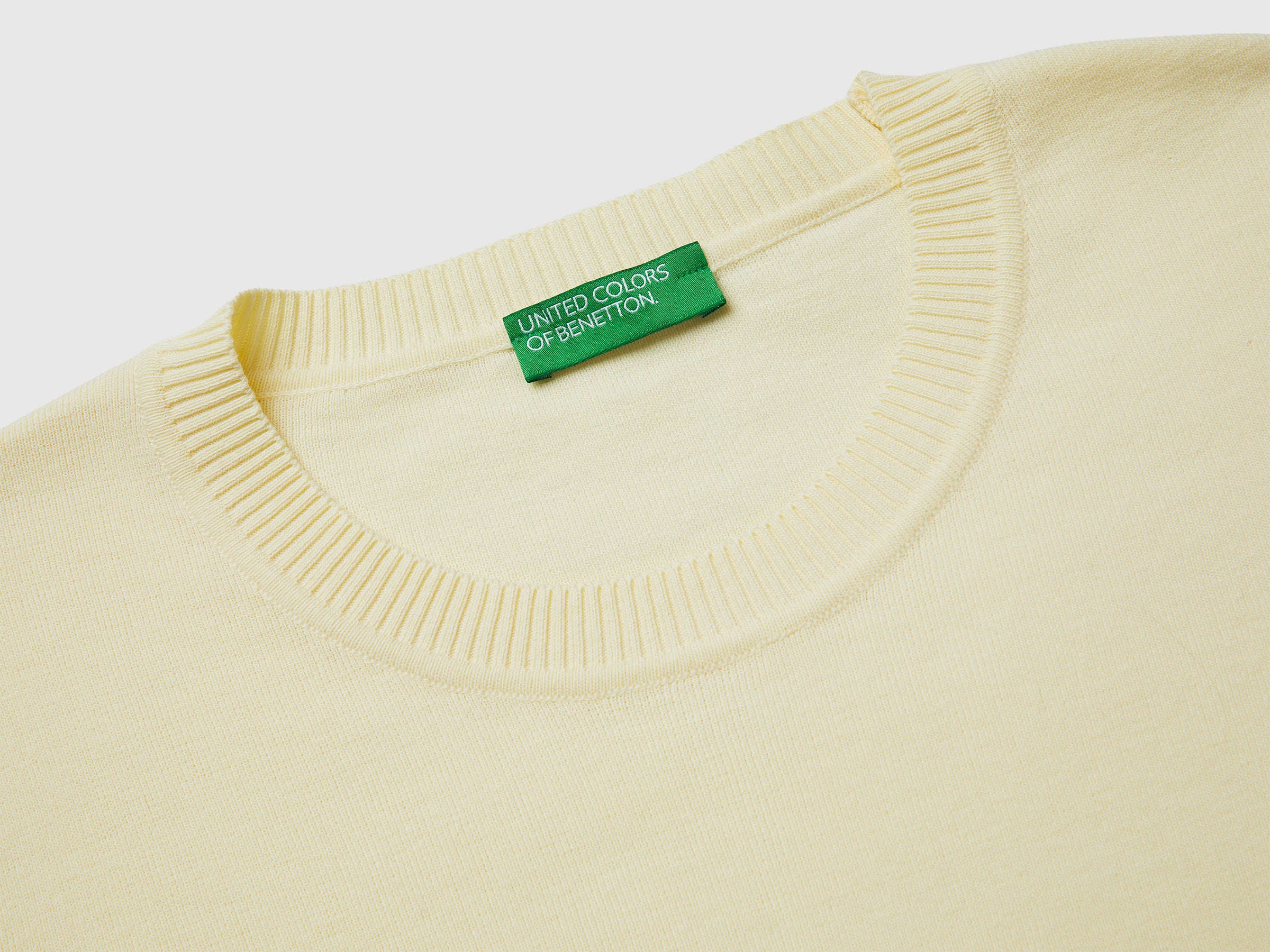Camisola amarelo claro em algodão tricot - ucb_image_DS1