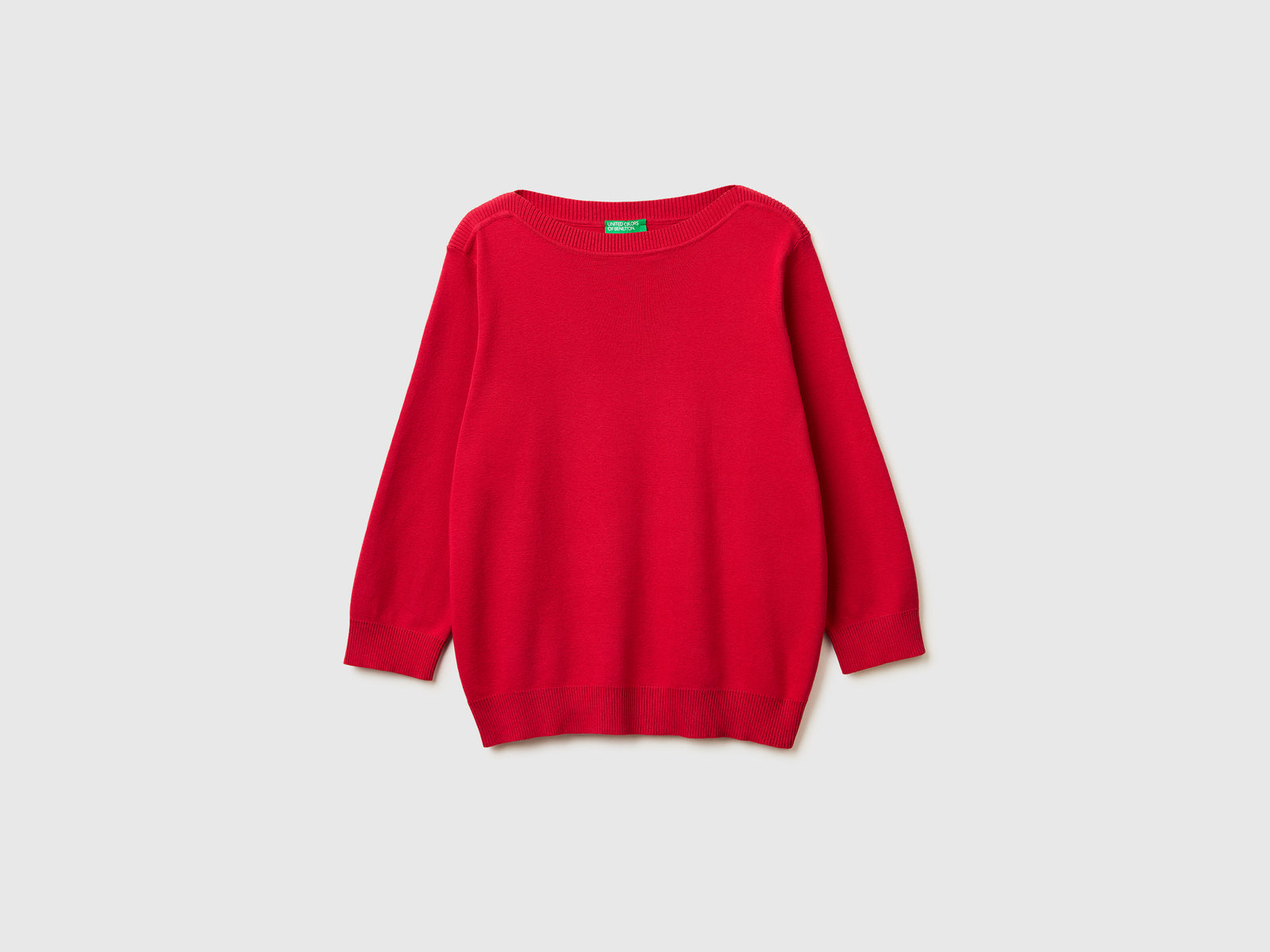Camisola vermelho morango com decote à barco - ucb_image_FS