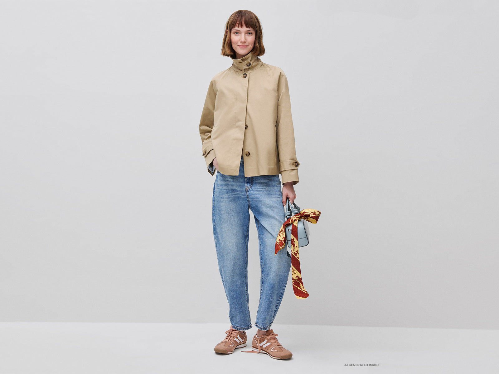Short trench coat