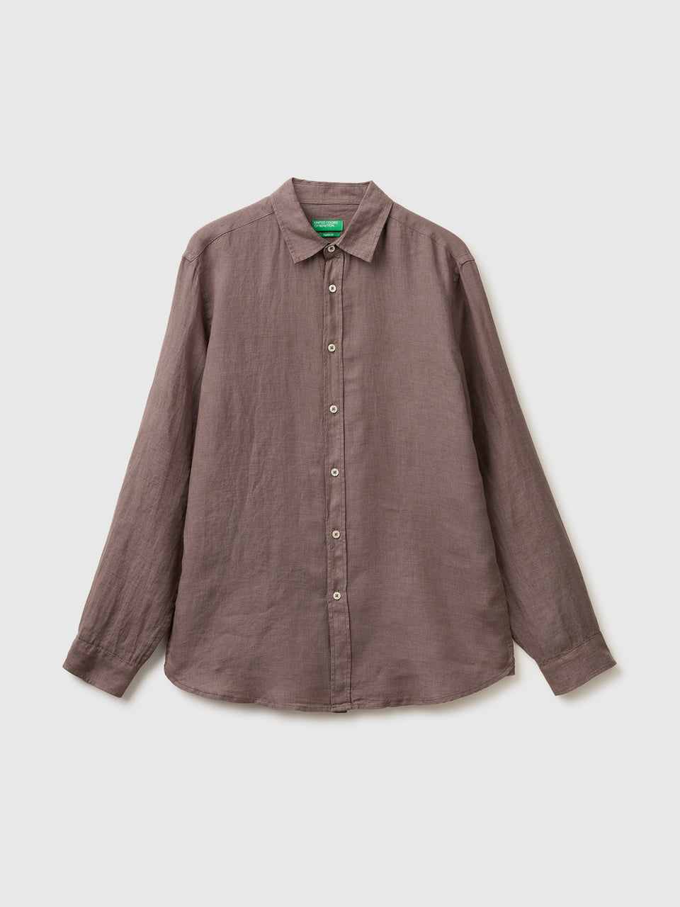 Brown pure linen shirt - ucb_image_FS