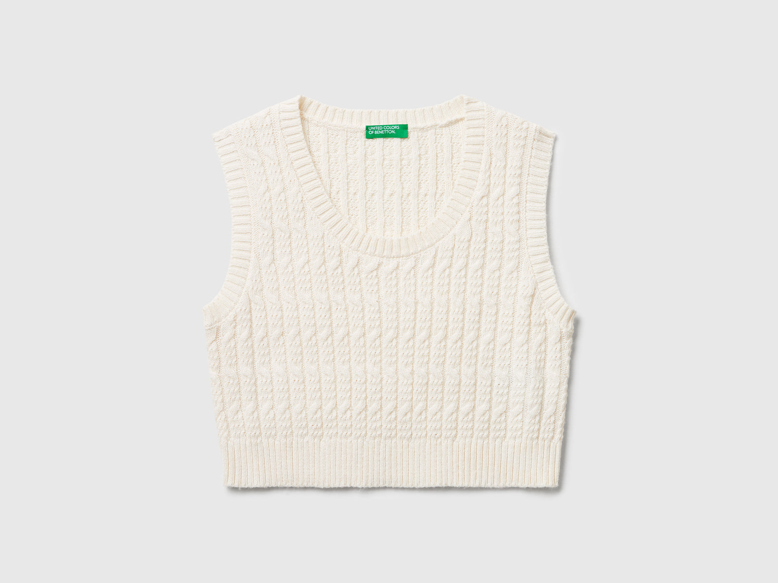 Gilet in maglia con trecce - ucb_image_FS