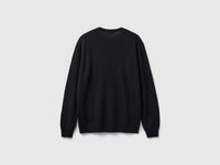 Black sweater in pure Merino wool - ucb_image_BS