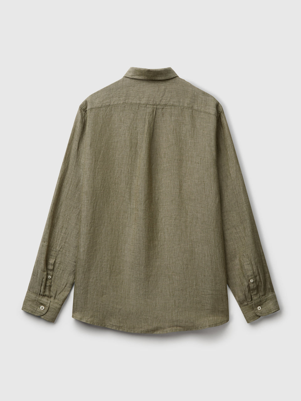 Camisa verde militar em linho puro - ucb_image_BS