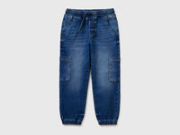 Denim joggers with maxi pockets - ucb_image_FS