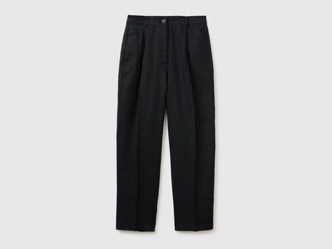 100% linen straight trousers - ucb_image_FS