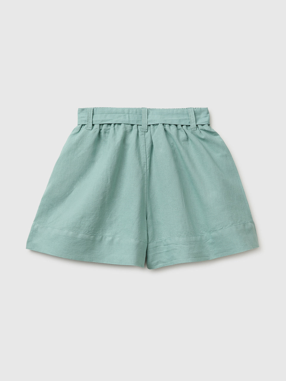 Linen blend shorts with sash - ucb_image_BS