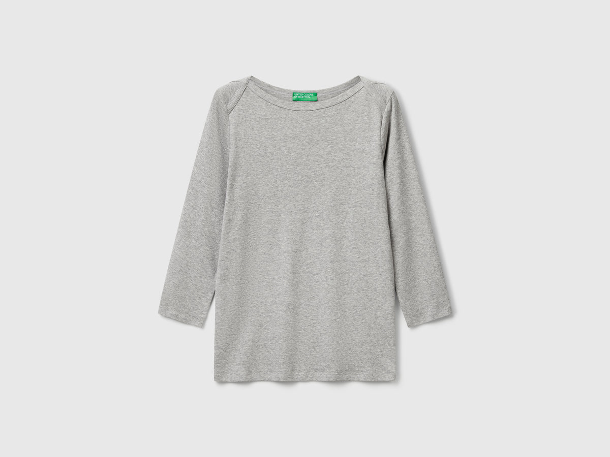 T-shirt com decote à barco - ucb_image_FS