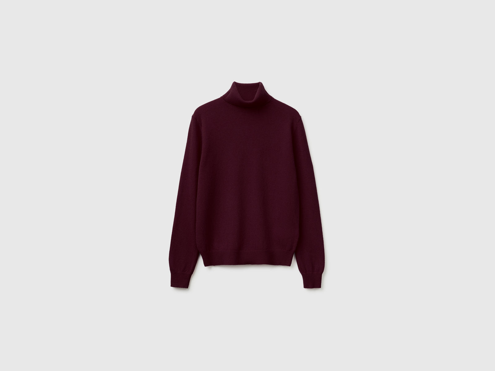 Camisola de gola alta ameixa em pura lã Merino - ucb_image_FS