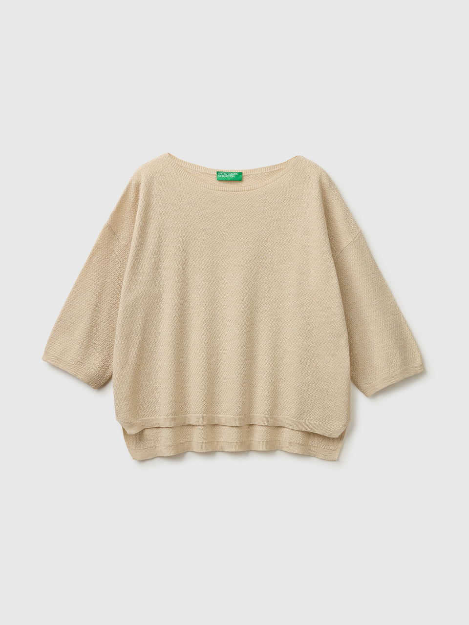 Camisola boxy fit em mistura de linho - ucb_image_FS