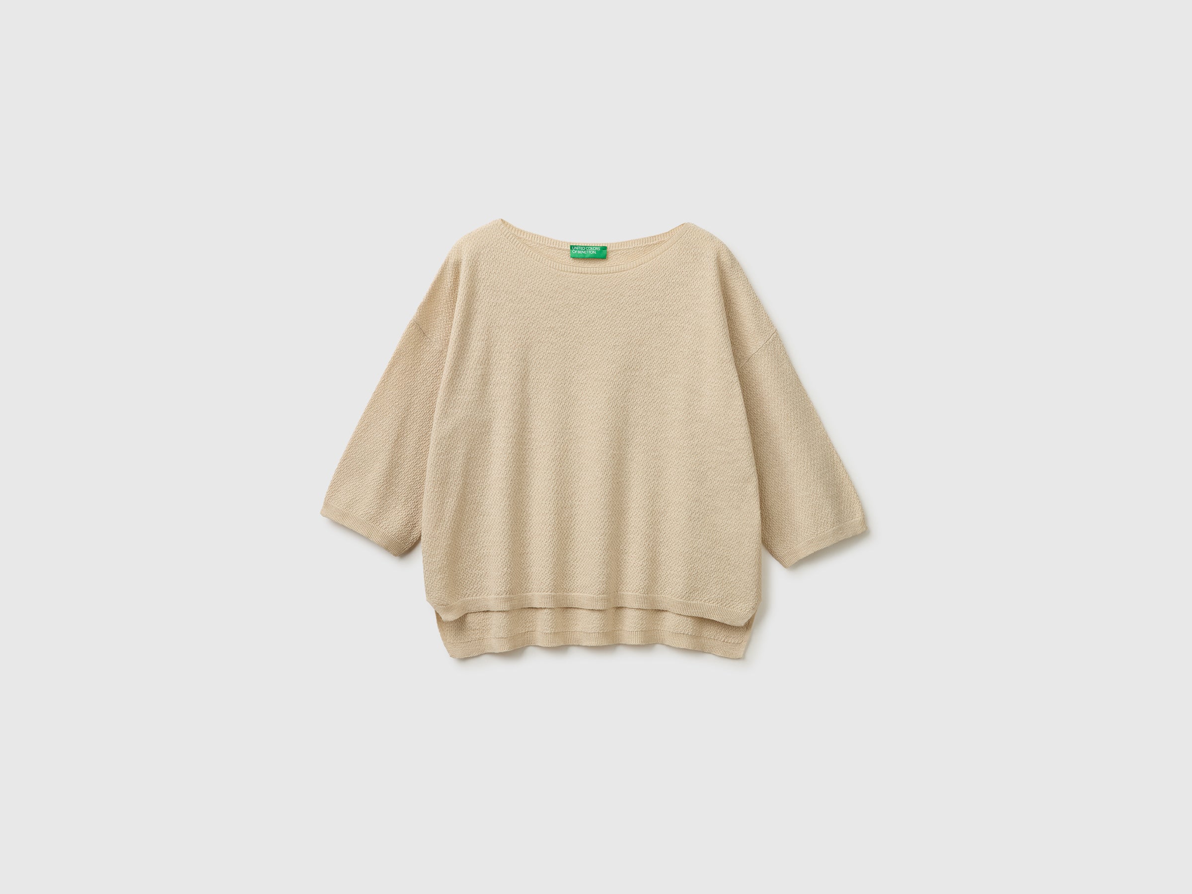 Camisola boxy fit em mistura de linho - ucb_image_FS