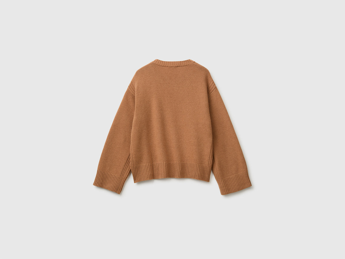 Camisola boxy fit em mistura de lã - ucb_image_BS
