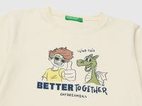 Crew neck T-shirt with print - ucb_image_DS1