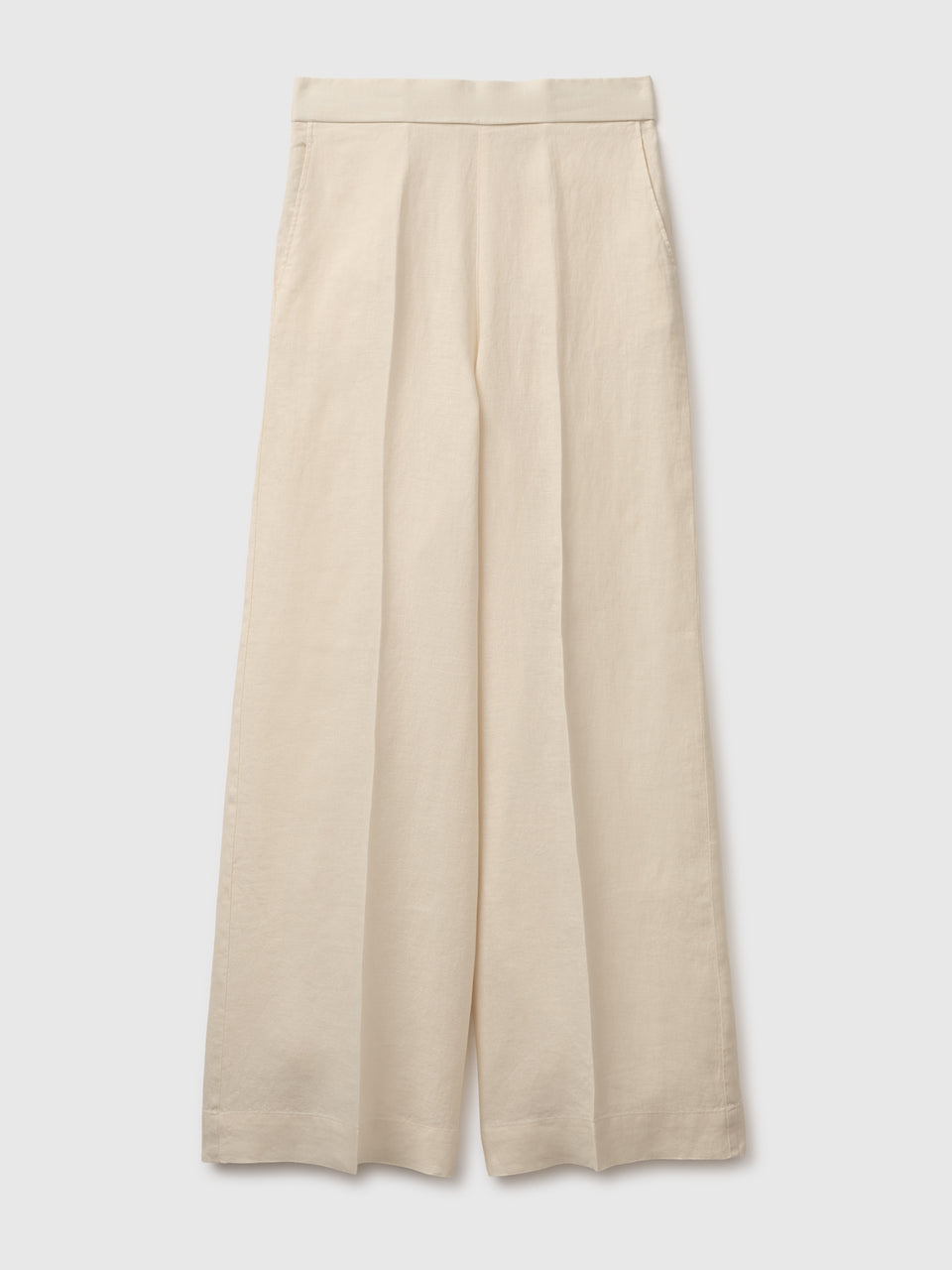 Palazzo trousers in 100% linen - ucb_image_FS