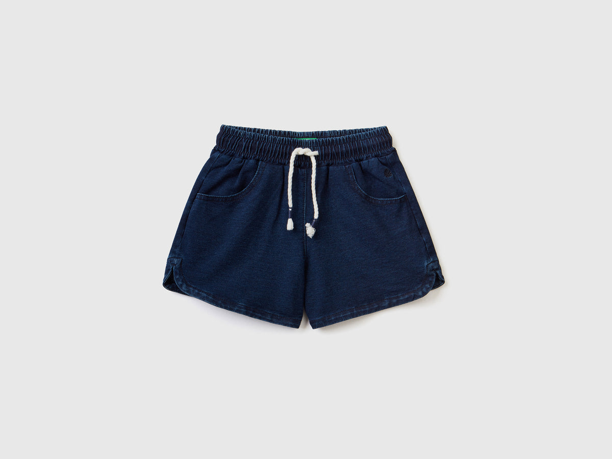 Bermudas em felpo efeito denim - ucb_image_FS