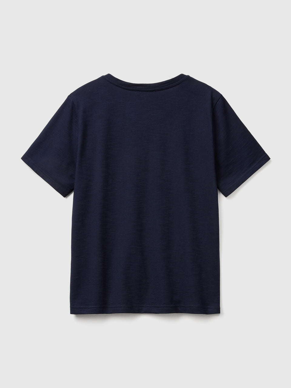 T-shirt de gola redonda em algodão flamé - ucb_image_BS
