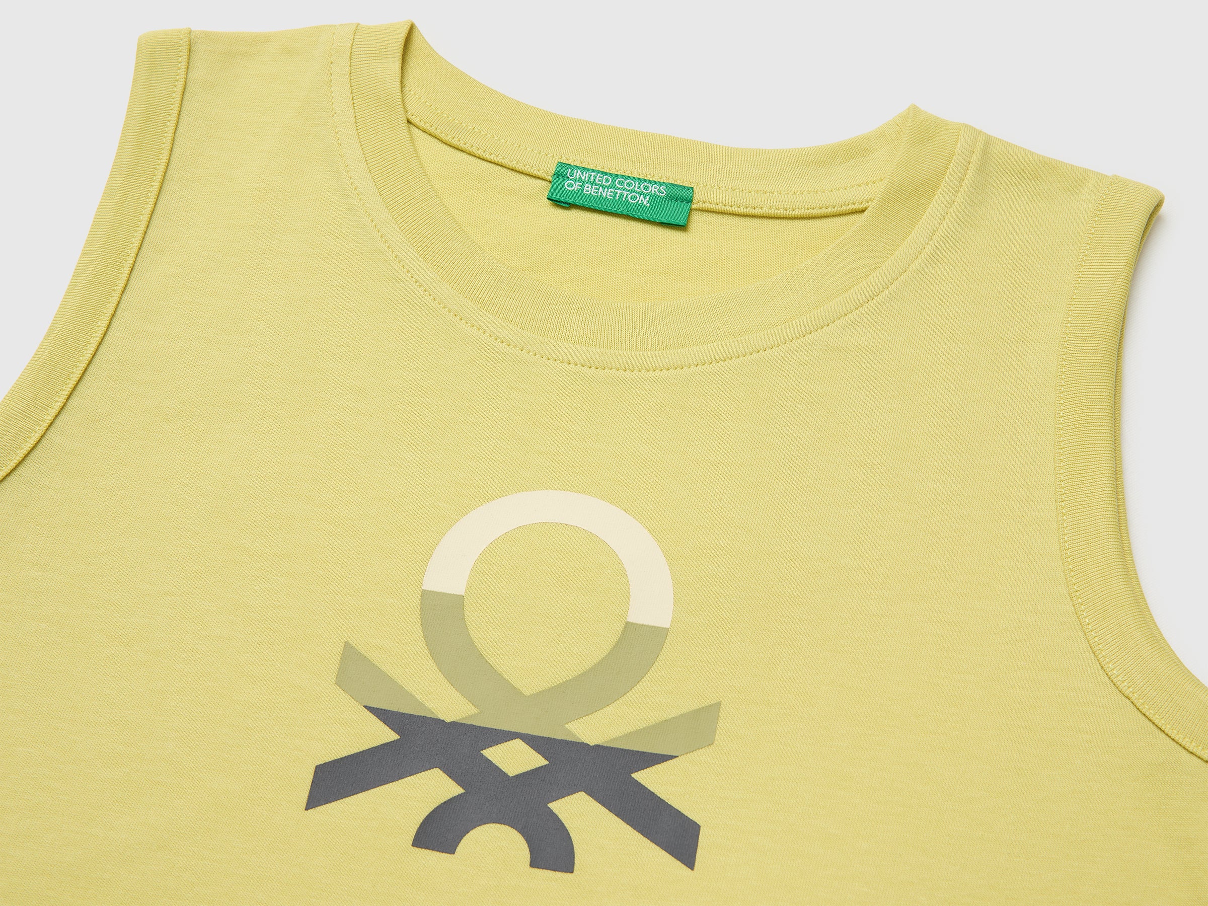 Organic cotton tank top with logo print - ucb_image_DS1