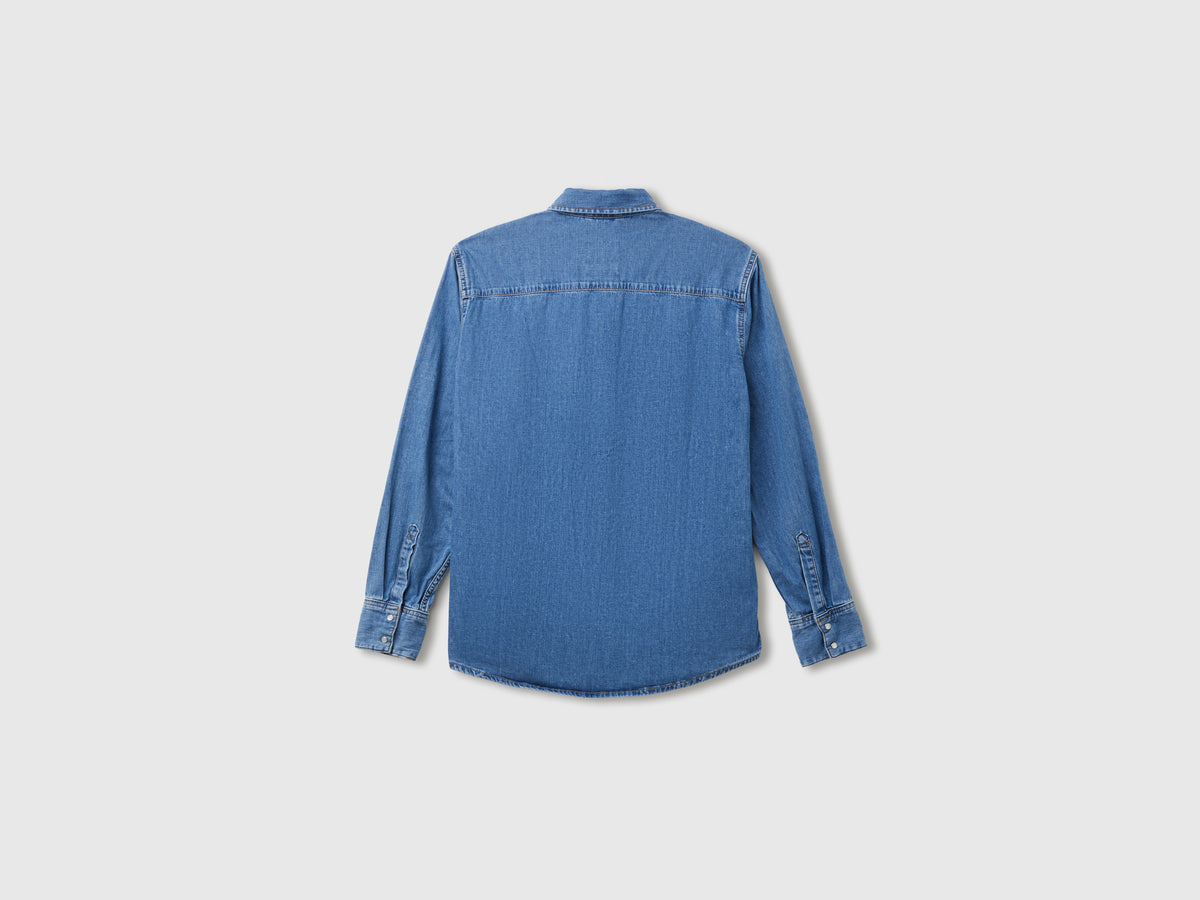 Camisa western de jeans claro - ucb_image_BS