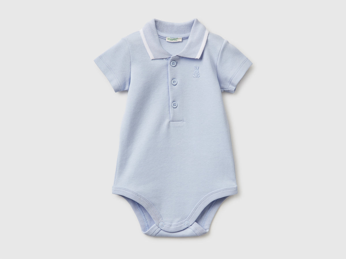 Polo onesie in organic cotton - ucb_image_FS