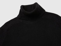 Vestido de gola alta em malha de lã mista - ucb_image_DS1