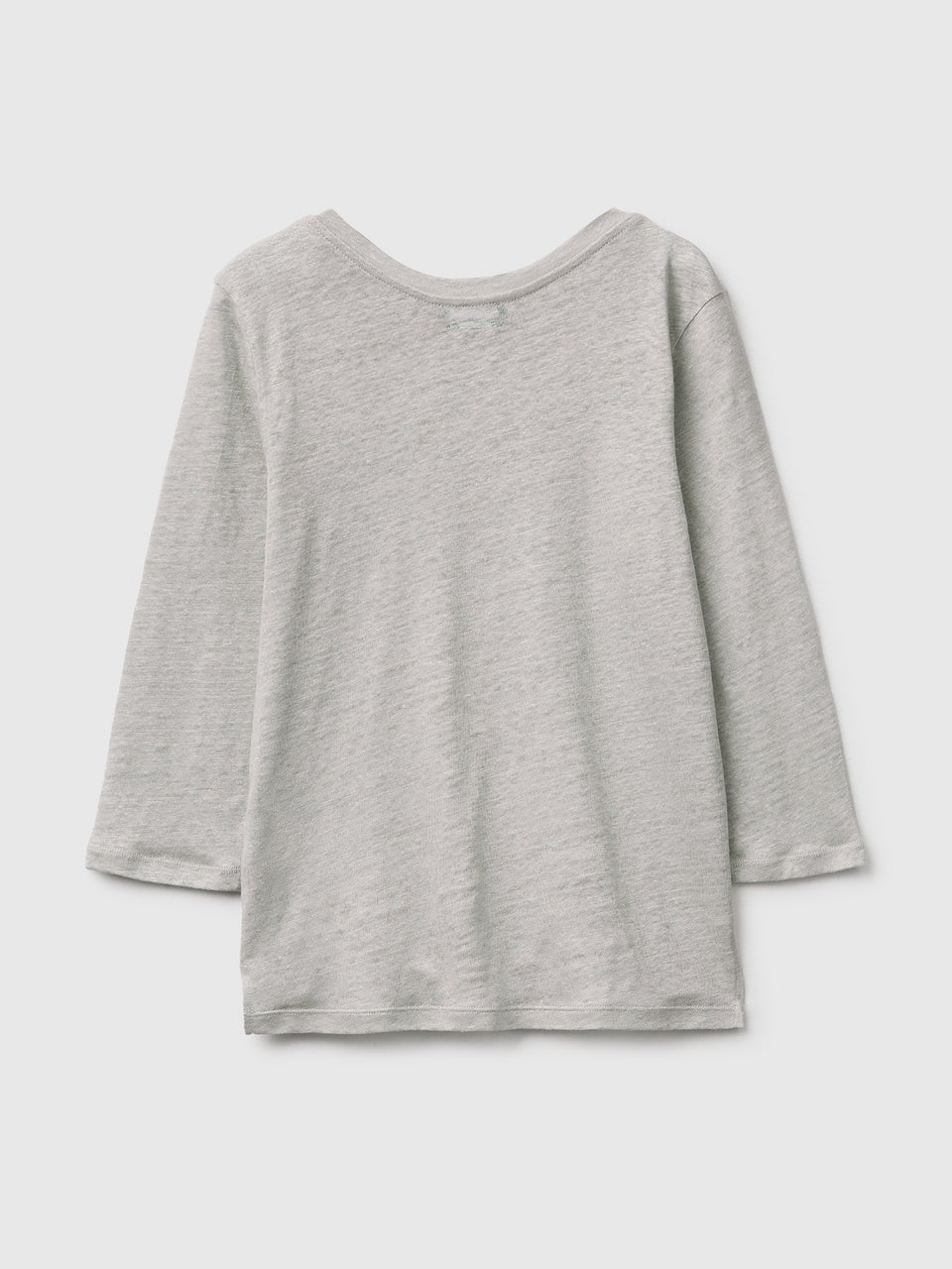 Boat-neck T-shirt in pure linen - ucb_image_BS