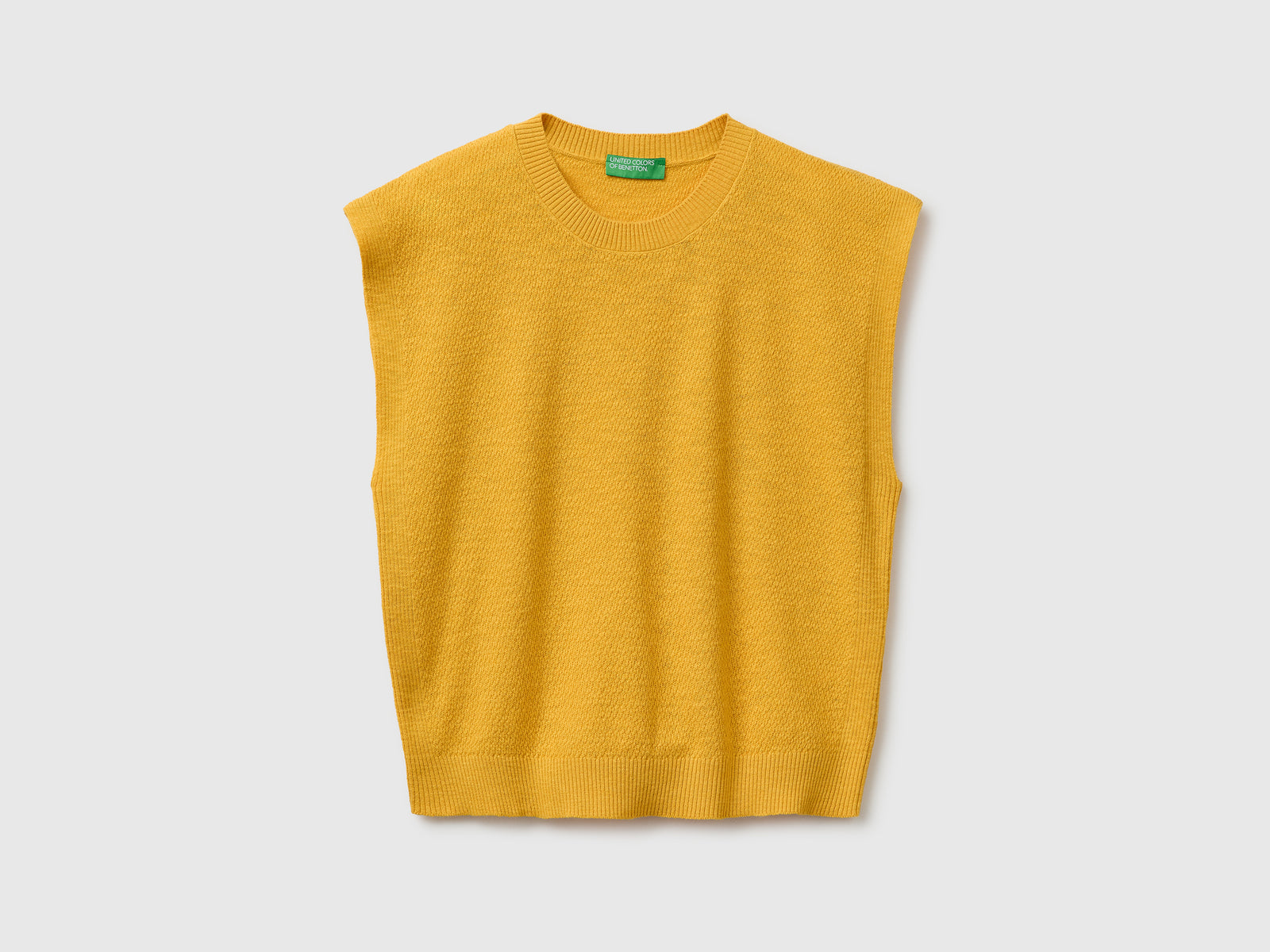Sleeveless linen blend sweater - ucb_image_FS