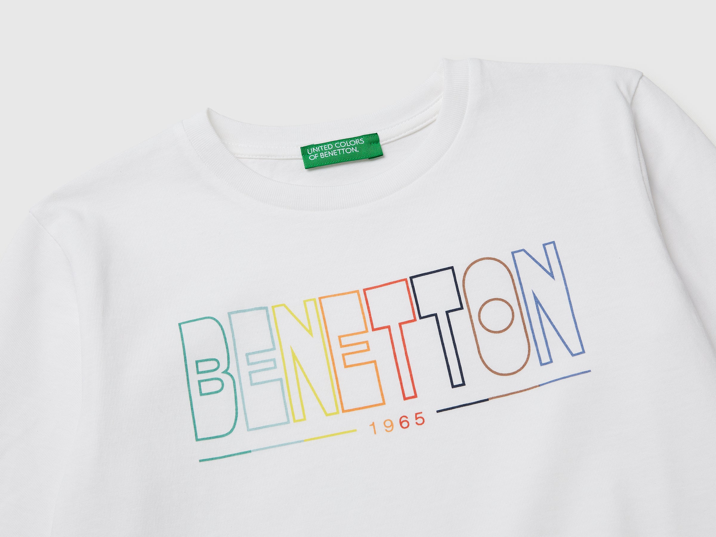 T-shirt in organic cotton with logo print - ucb_image_DS1
