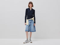 Ribbed sweater with polo collar - ucb_image_FY