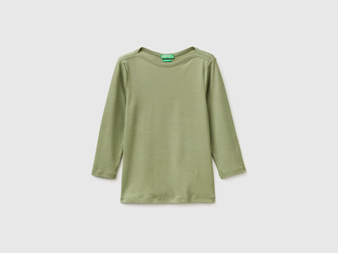 Slim fit t-shirt with boat neck - ucb_image_FS
