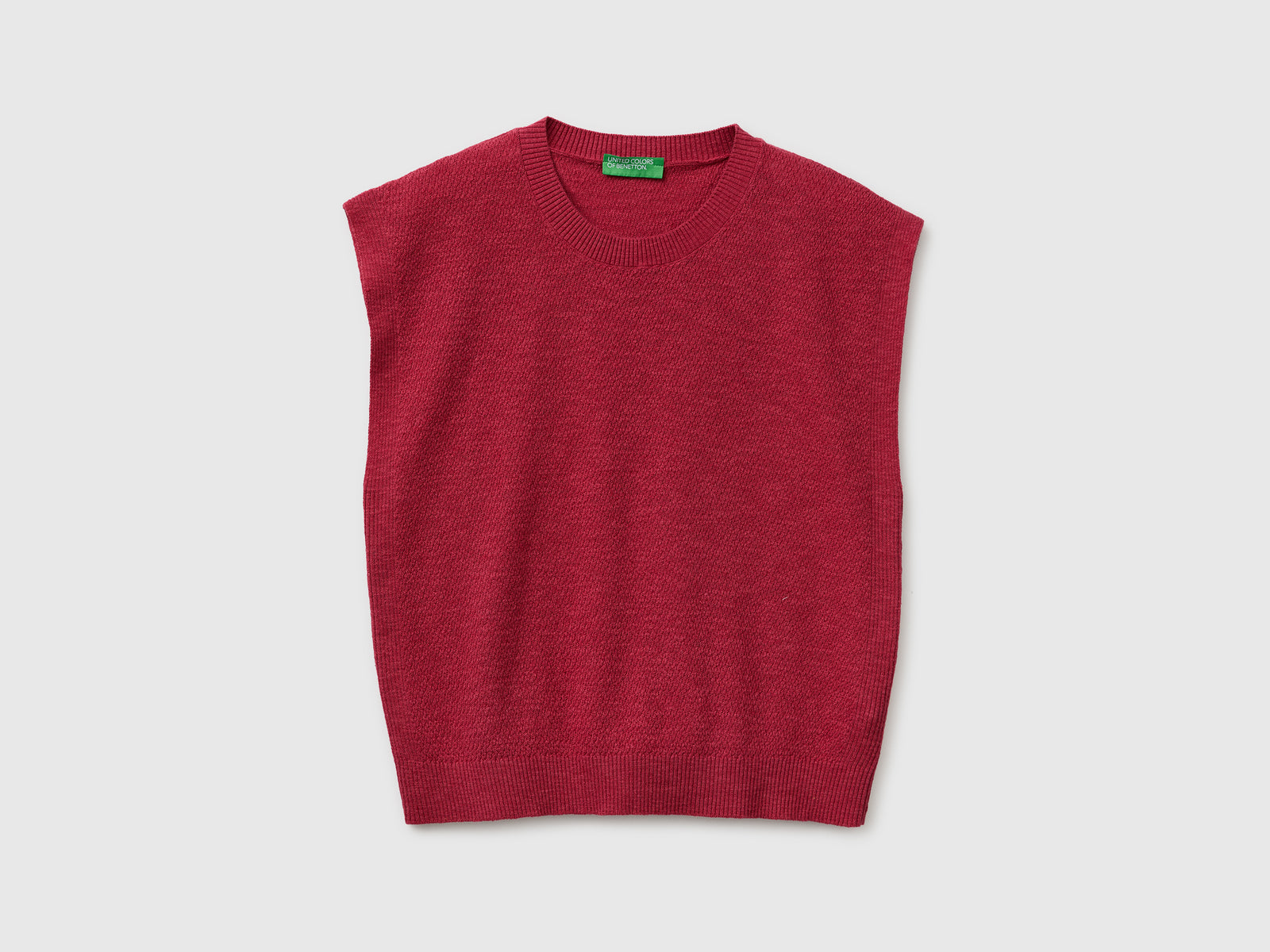 Sleeveless linen blend sweater - ucb_image_FS