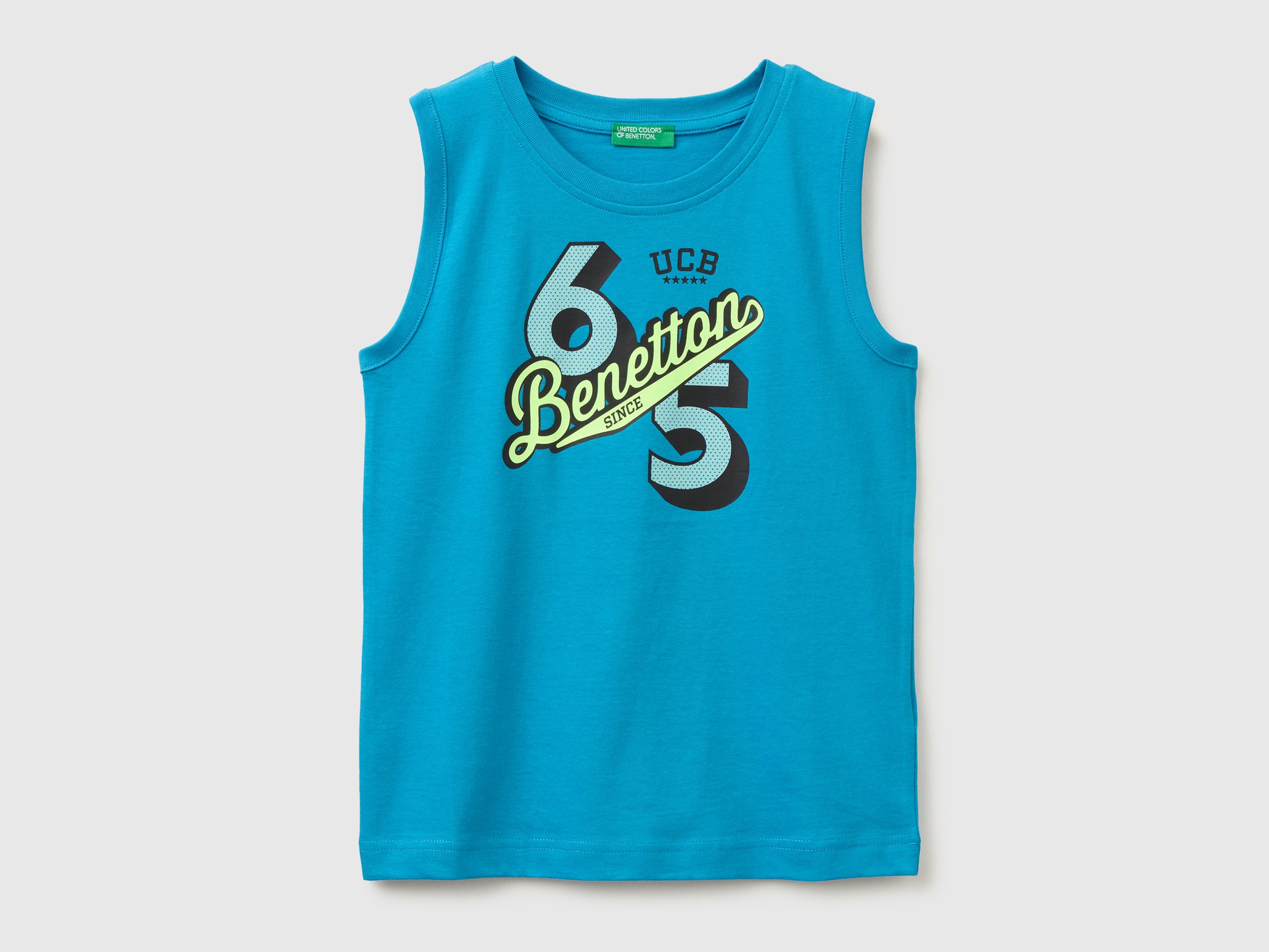 Organic cotton tank top with logo print - ucb_image_FS