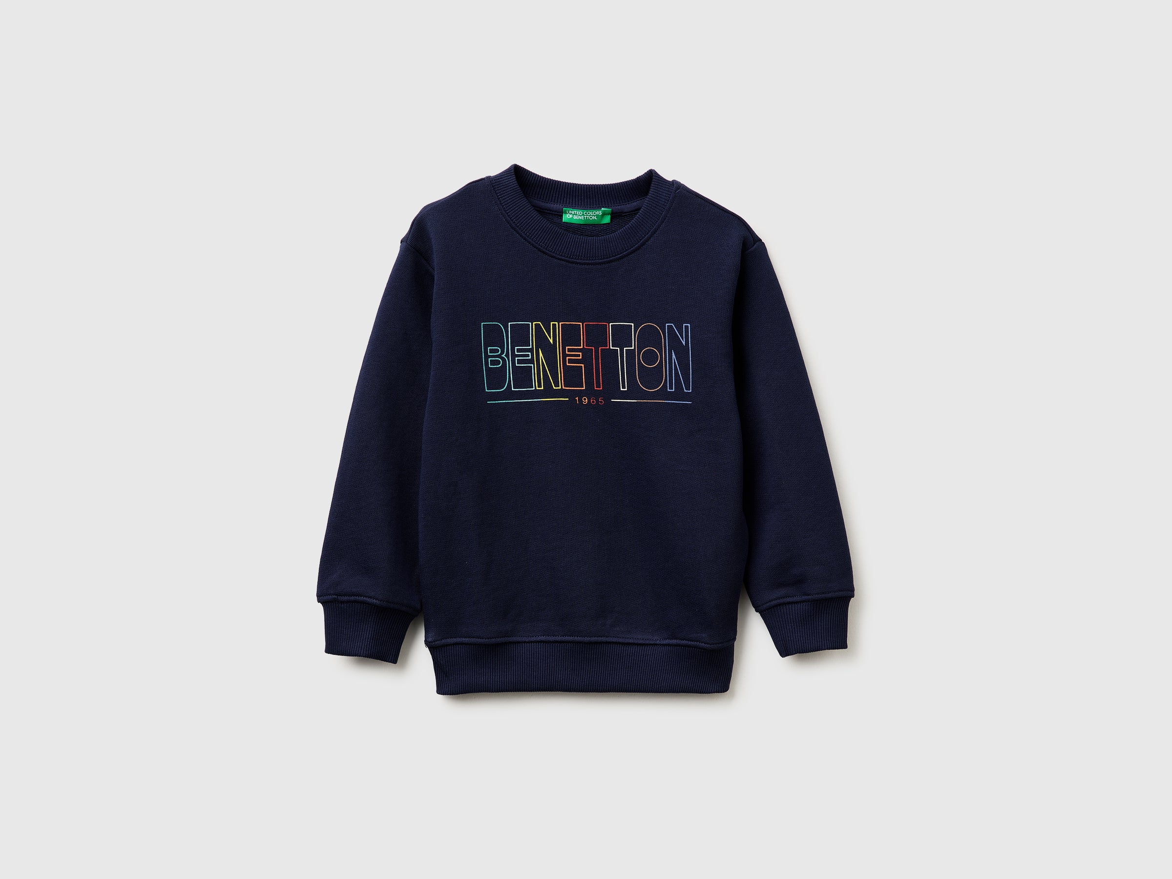 Organic cotton sweatshirt with logo print - ucb_image_FS