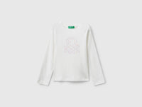 T-shirt com logótipo glitter em algodão - ucb_image_FS