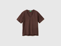 V-neck t-shirt in lightweight cotton - ucb_image_FS