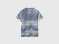 Striped polo shirt with patch - ucb_image_BS