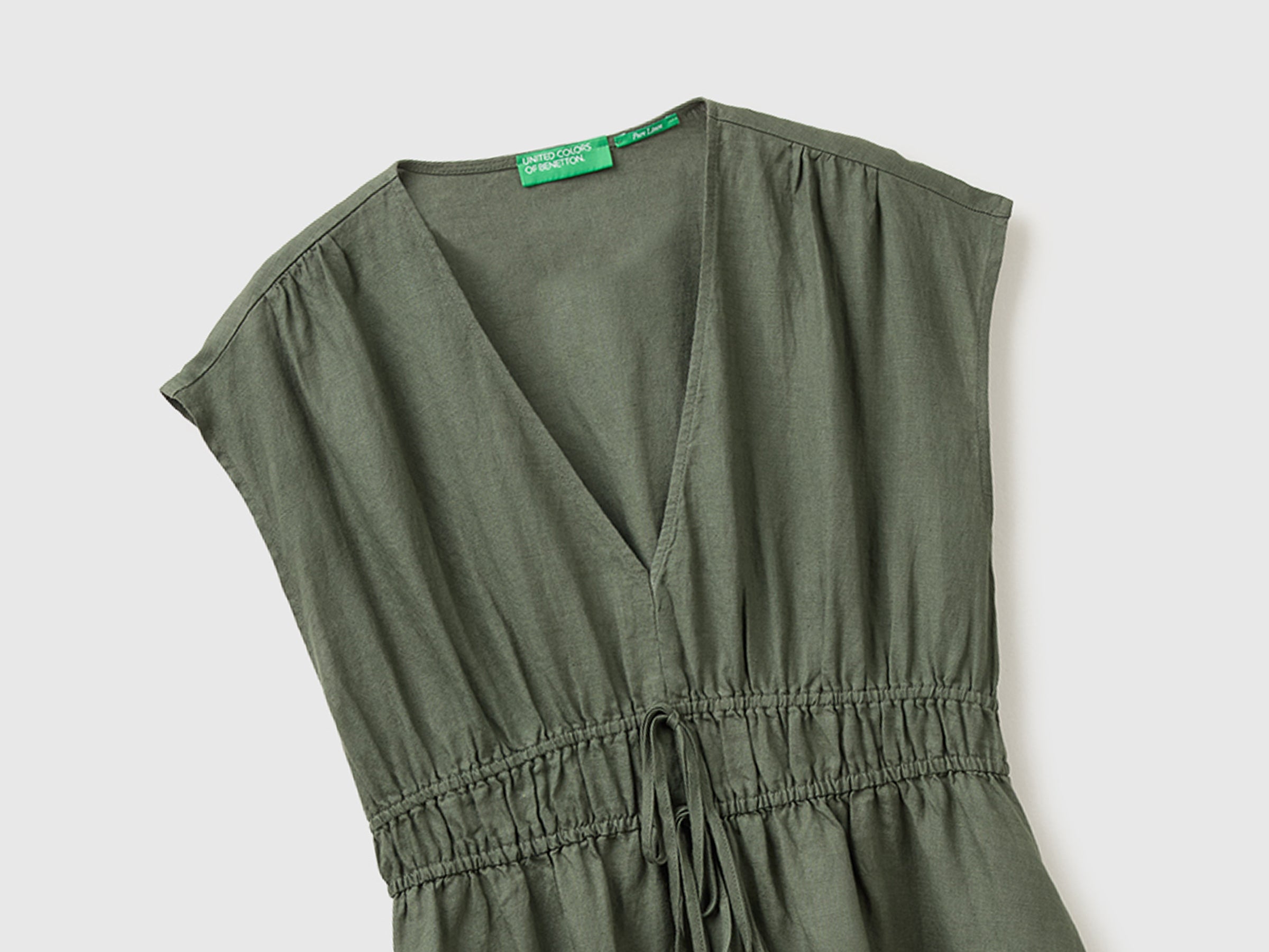 Flared dress in pure linen - ucb_image_FY
