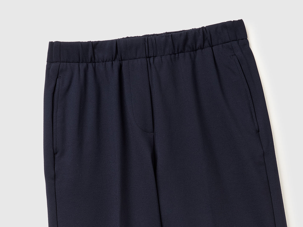 Calças com elástico na cintura e dobra - ucb_image_DS1