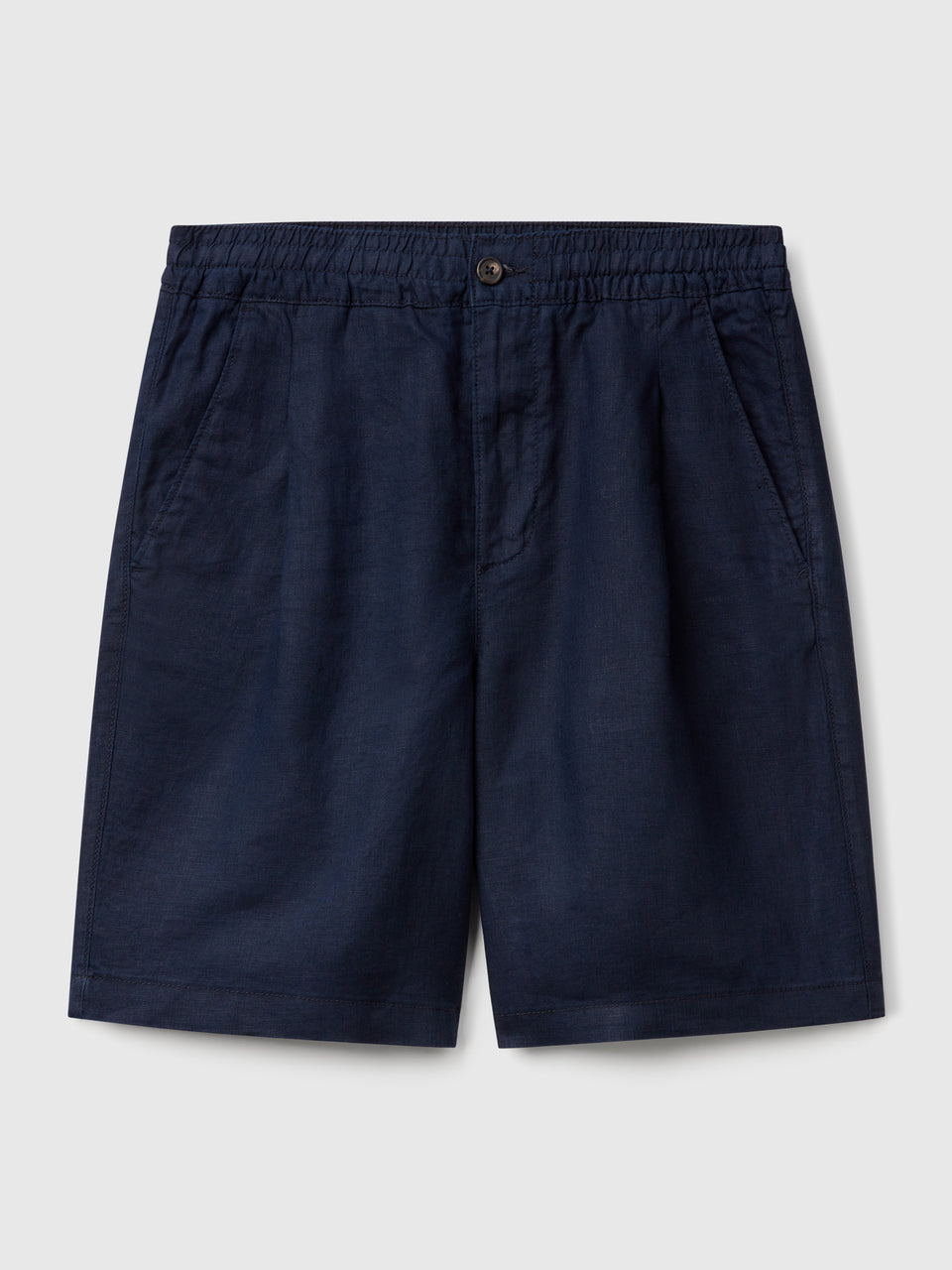 Bermuda shorts with drawstring in pure linen - ucb_image_FS