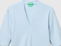 T-shirt slim fit em algodão de fibra longa - ucb_image_DS1