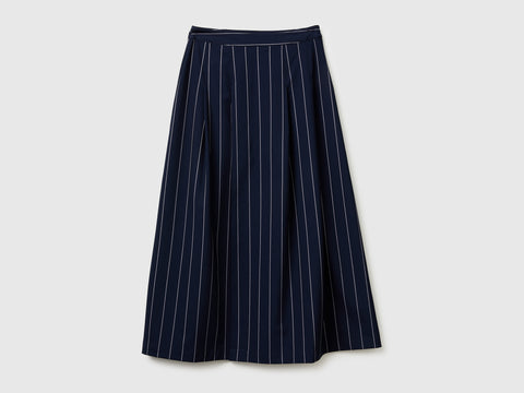 Pinstriped skirt with slit - ucb_image_FS