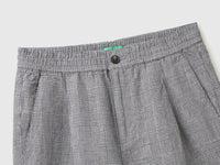 Regular fit Bermuda shorts in linen blend - ucb_image_FY