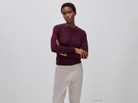 Camisola de gola redonda em pura lã Merino - ucb_image_F