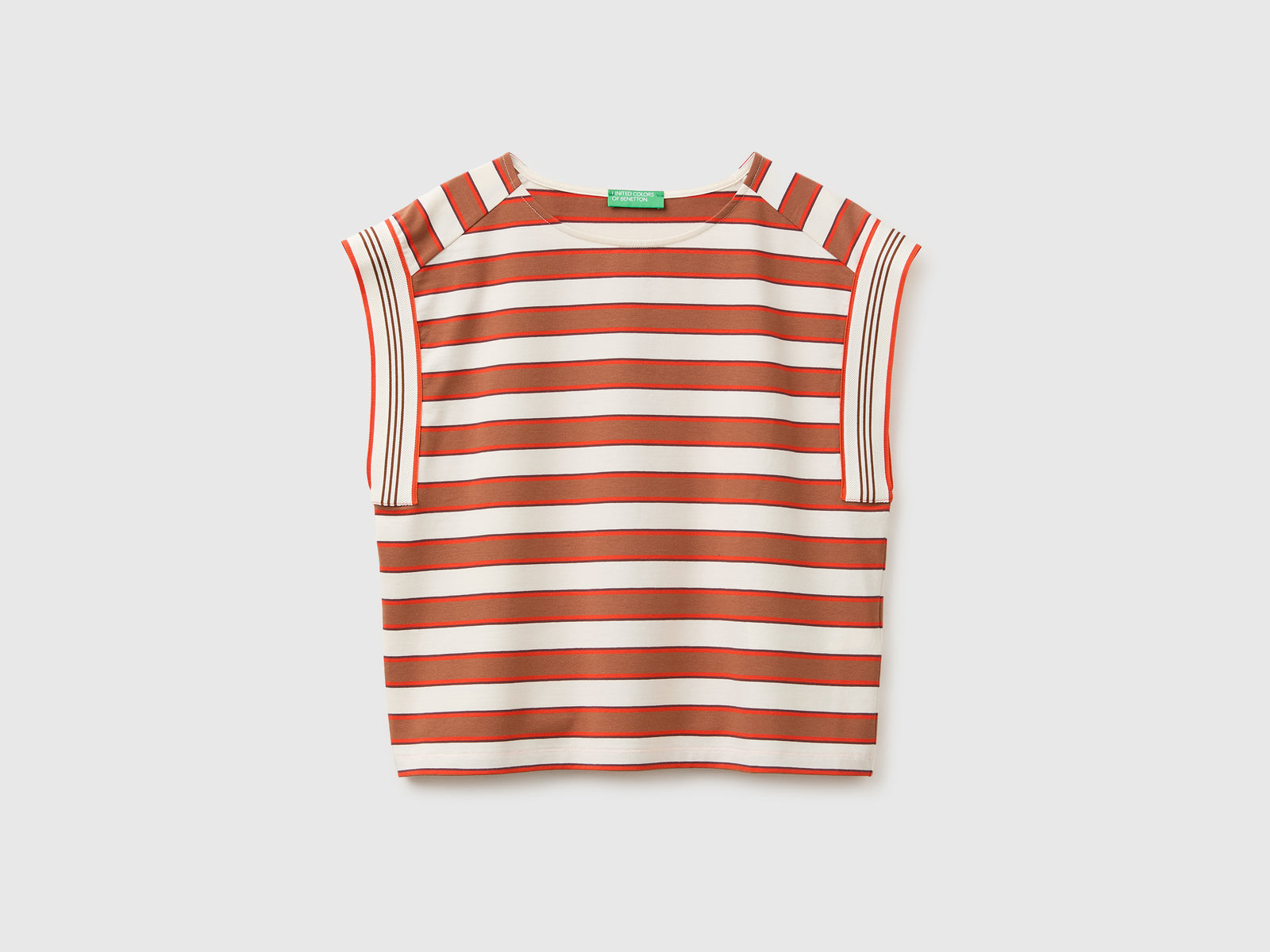 T-shirt sem mangas às riscas - ucb_image_FS