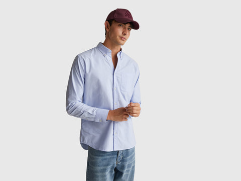 Camisa azul-claro regular fit button down - ucb_image_F