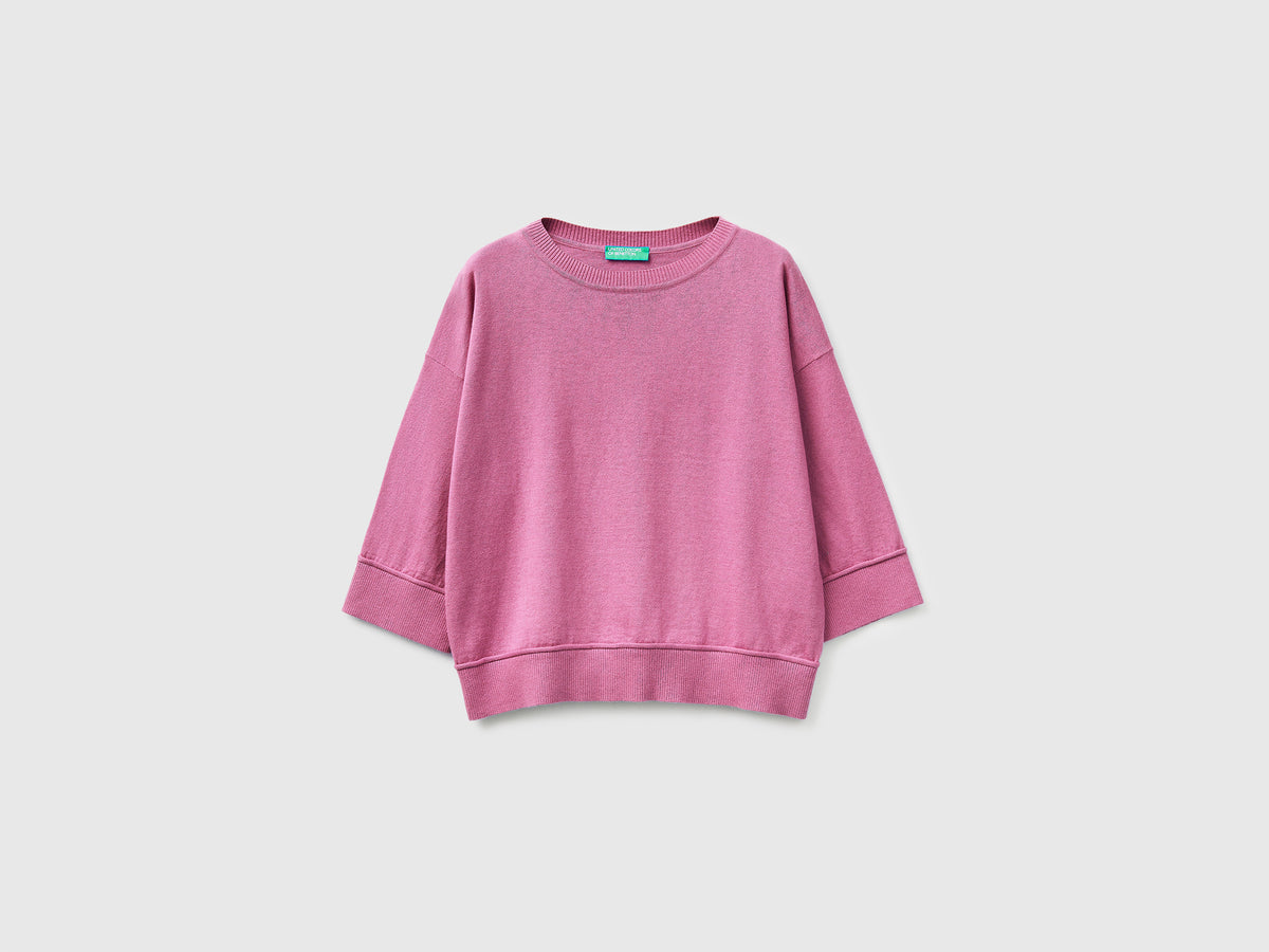Crew neck sweater in cotton and wool - ucb_image_FS