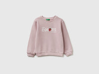 Sweatshirt with glitter logo print - ucb_image_FS