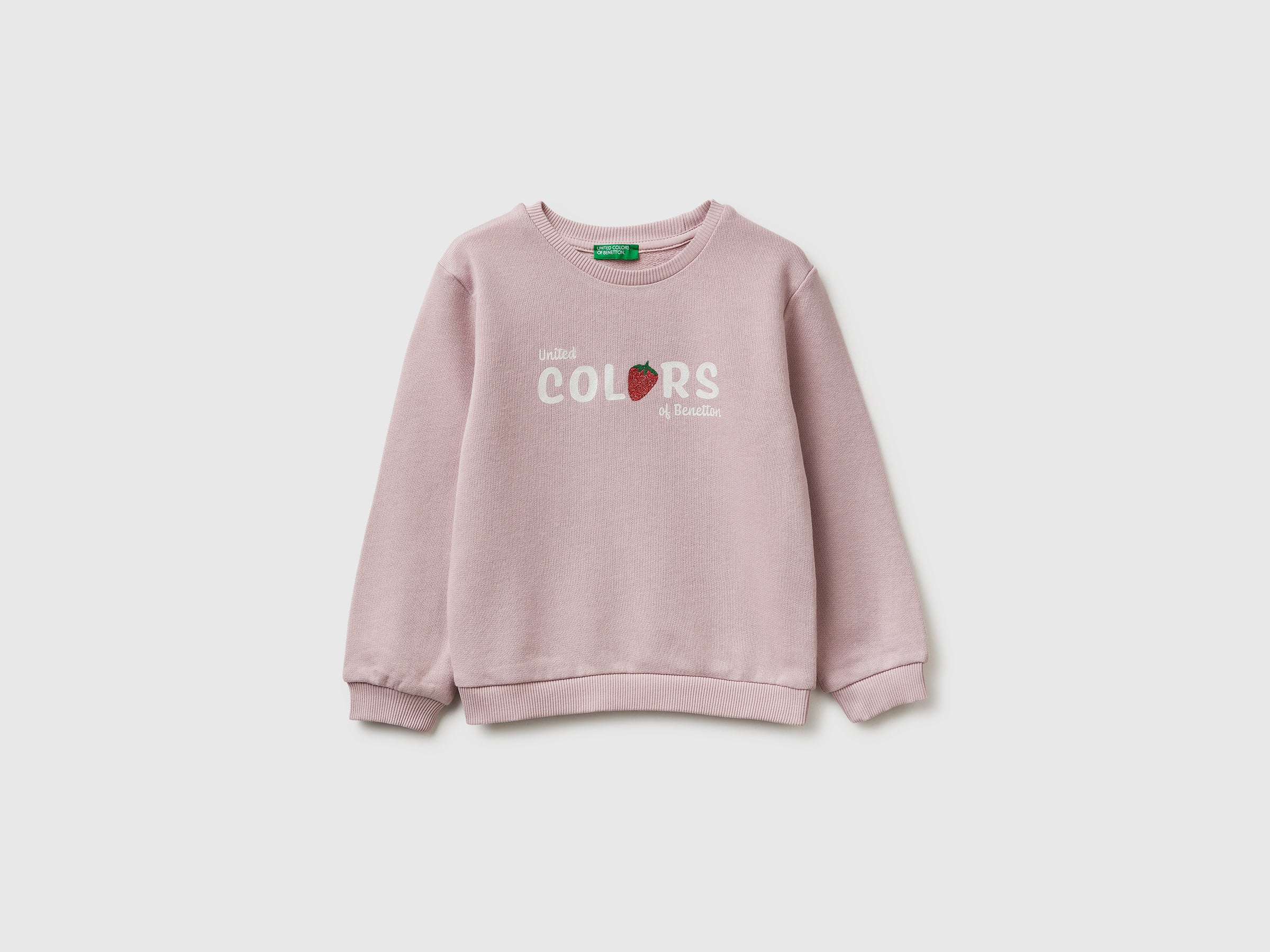 Sweatshirt with glitter logo print - ucb_image_FS