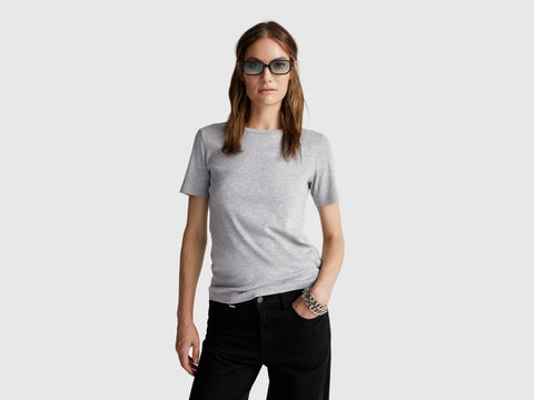 T-shirt 100% algodão com estampa logótipo glitter - ucb_image_F